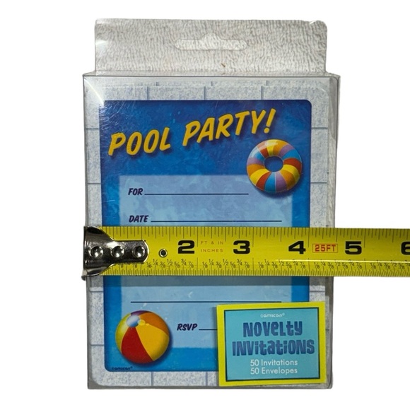 Amscan novelty invitations and envelopes. Set of 50 brand new in package cards! - Picture 5 of 7